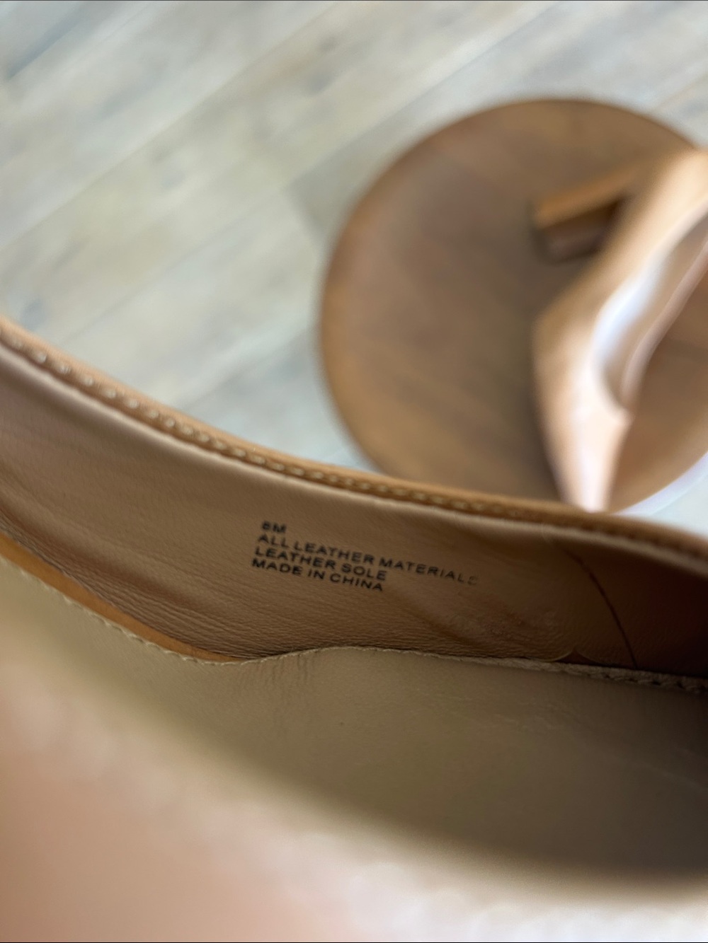 ANTONIO MELANI Nude/Tan Pointed-Toe Leather Pumps - Picture 9 of 9